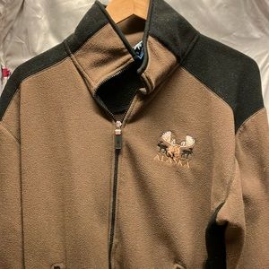 Polar Sportswear, Large Fleece Top with Zippered Front